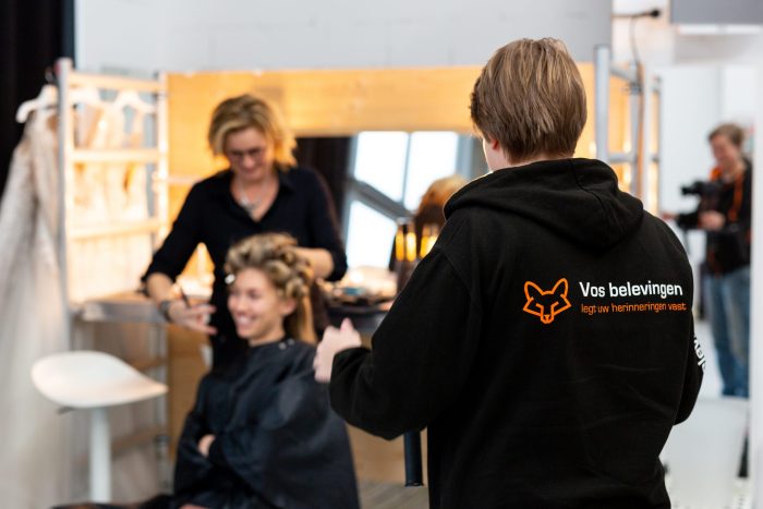 videograaf aan het werk