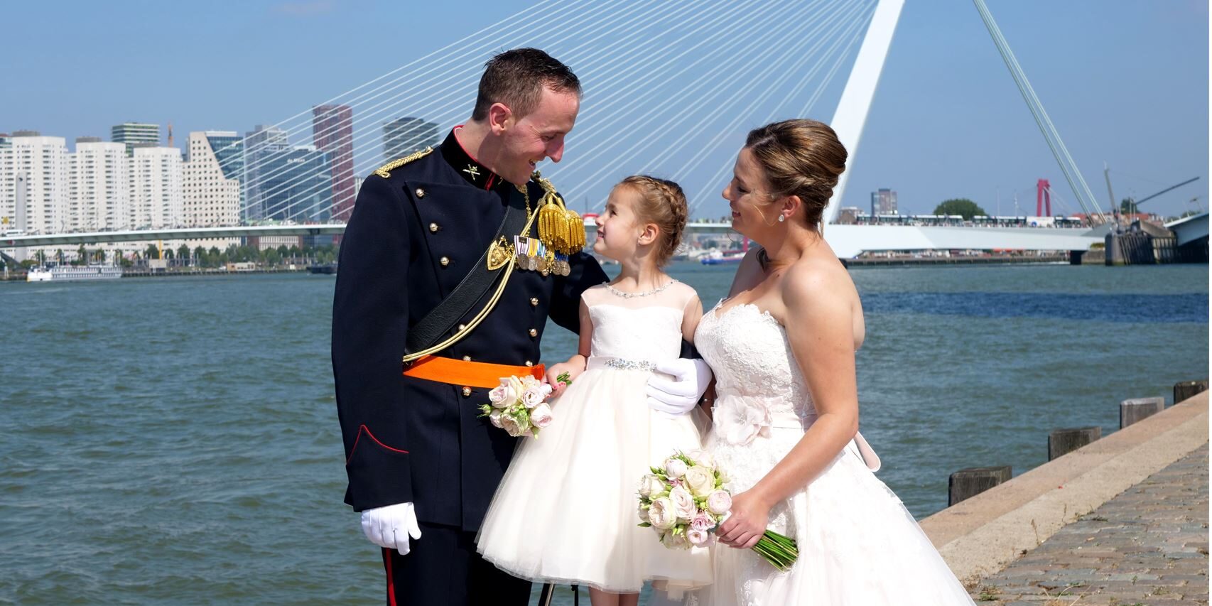 Michael en Melanie bruidsfotoshoot Rotterdam Trouwen bij Rotterdam - Hotel NewYork Rotterdam
